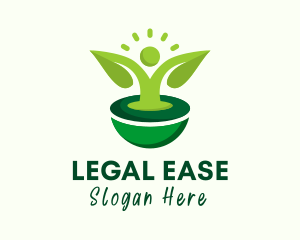Human Leaf Sustainability Logo
