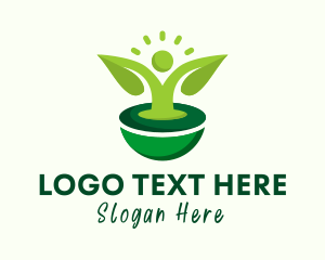 Sustainability - Human Leaf Sustainability logo design