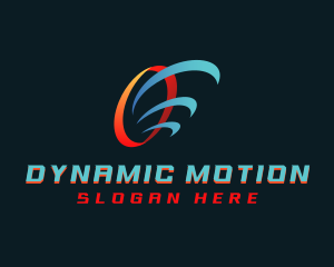 Wind Motion HVAC logo design