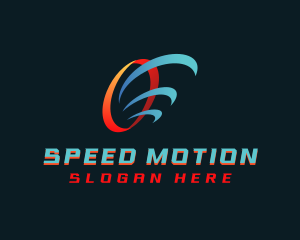 Wind Motion HVAC logo design