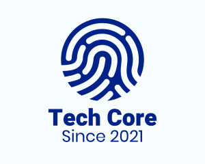 Digital Fingerprint Tech logo design