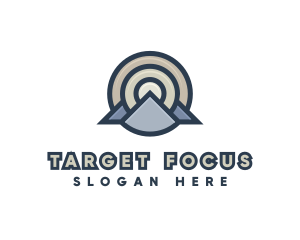 Circle Target Mountain House logo design