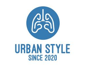 Blue Respiratory Lungs logo