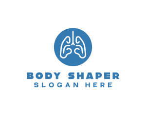 Body Respiratory Lungs logo design