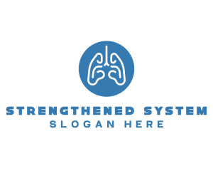 Body Respiratory Lungs logo design