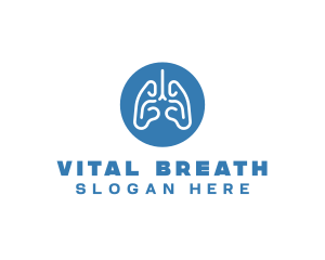 Body Respiratory Lungs logo design