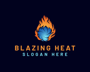 Cooling Heating Energy logo design