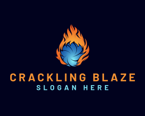 Cooling Heating Energy logo design