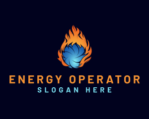 Cooling Heating Energy logo design