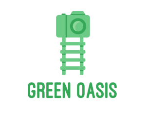 Green Kids Ladder Photography logo design