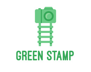 Green Kids Ladder Photography logo design