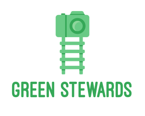 Green Kids Ladder Photography logo design