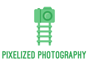 Green Kids Ladder Photography logo design