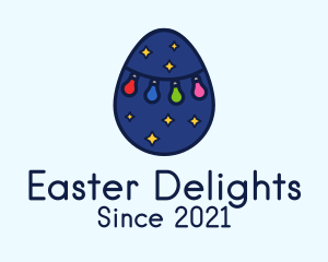 Christmas Light Egg logo design