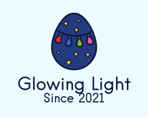 Christmas Light Egg logo design