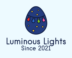 Christmas Light Egg logo design