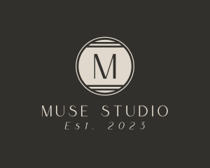 Retro Sunset Studio logo design