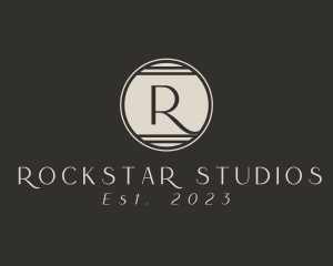 Retro Sunset Studio logo design