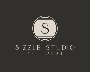 Retro Sunset Studio logo design