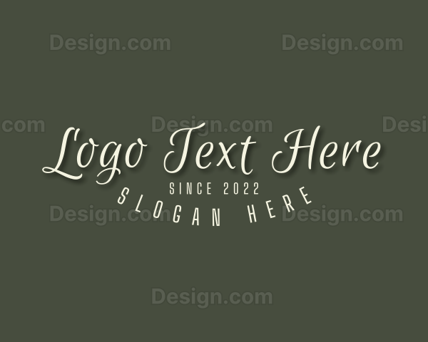 Cursive Business Brand Logo