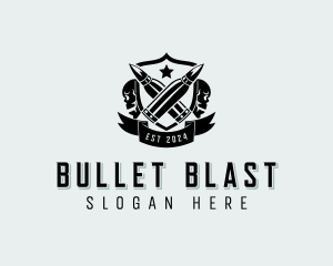 Militia Bullet Shield logo design