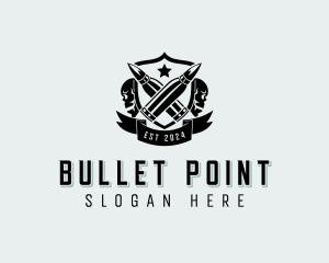 Militia Bullet Shield logo design