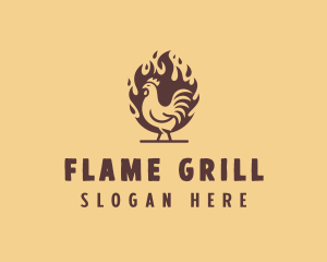 Grill Chicken Restaurant logo design