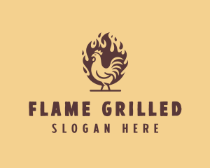 Grill Chicken Restaurant logo design