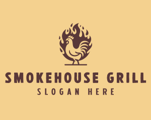 Grill Chicken Restaurant logo design