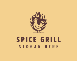 Grill Chicken Restaurant logo design