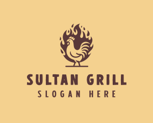 Grill Chicken Restaurant logo design