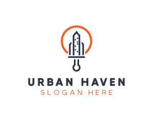 Urban City Sword  logo design