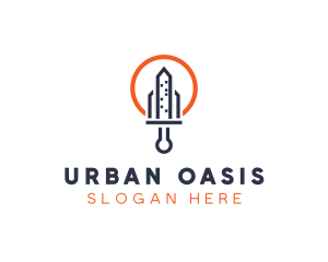 Urban City Sword  logo design