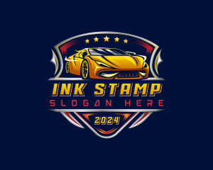 Car Racing Automotive logo design