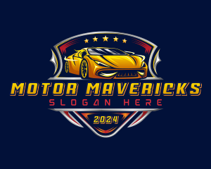 Car Racing Automotive logo design