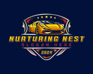 Car Racing Automotive logo design