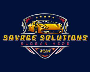 Car Racing Automotive logo design