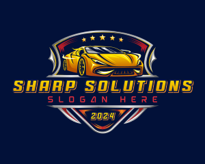 Car Racing Automotive logo design