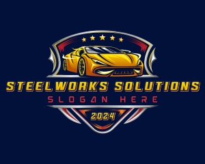 Car Racing Automotive logo design