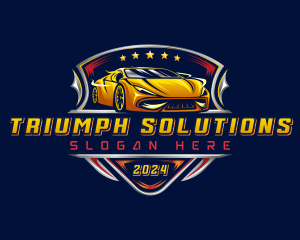 Car Racing Automotive logo design