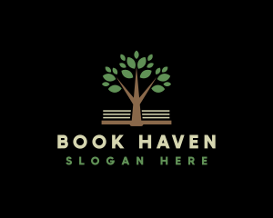 Eco Tree Book Organization logo design