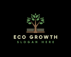 Eco Tree Book Organization logo design