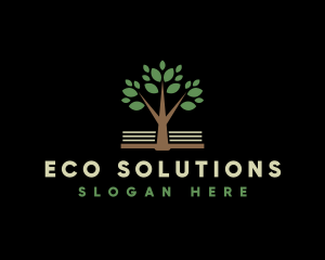 Eco Tree Book Organization logo design