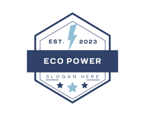 Power Electric Lightning logo design