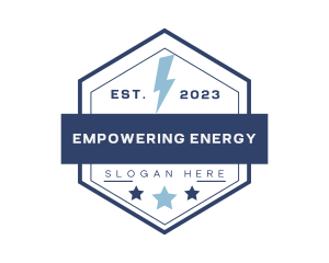 Power Electric Lightning logo design