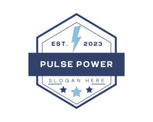 Power Electric Lightning logo design