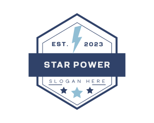 Power Electric Lightning logo design