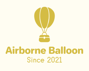 Yellow Air Balloon Bag logo design