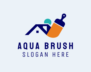 House Painter Brush  logo design