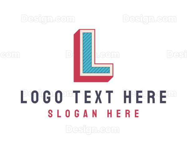 Retro Style Boutique Letter L Logo